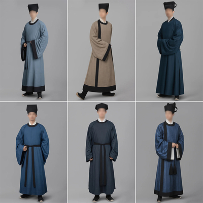 古装长衫诗人文人圆领袍演出常服