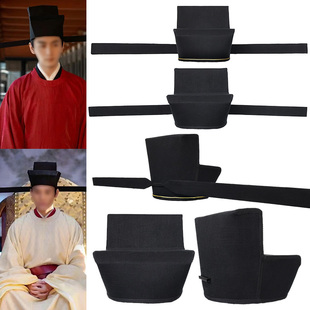 大臣幞头直翅帽明朝宋制乌纱帽吉服婚帽圆领袍古装帽子皇帝官帽代