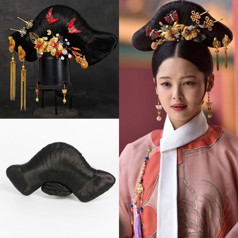 如懿传头饰旗头 清朝 头饰 贵妃清朝后宫皇后贵妃格格旗头a-062