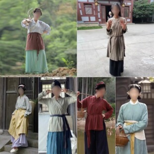 短剧老百姓丫鬟女商贩古装影视唐朝宋朝明朝汉朝女士汉服棉麻群演