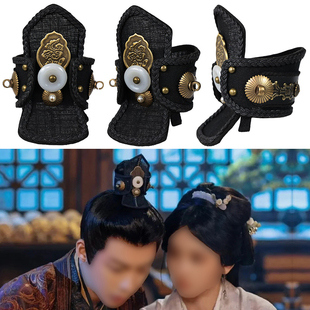 影视剧折腰同款男主束发发冠纯手工古铜复古头饰汉服妆造摄影道具
