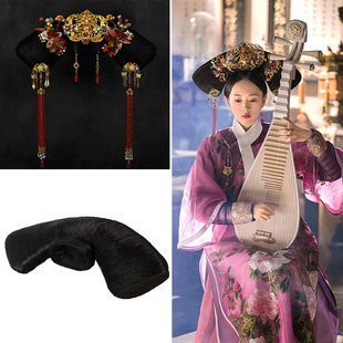 新品影视剧如懿传高贵妃同款旗头古装假发清朝宫女旗头饰A-063
