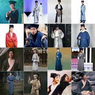 走秀汉服棉麻羣演演出服影视古装儒生书生倩女幽魂宋朝宁采臣才子