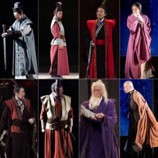 棉麻汉服舞台话剧演出服装大秦帝国商鞅同款影视古装军师谋士丞相