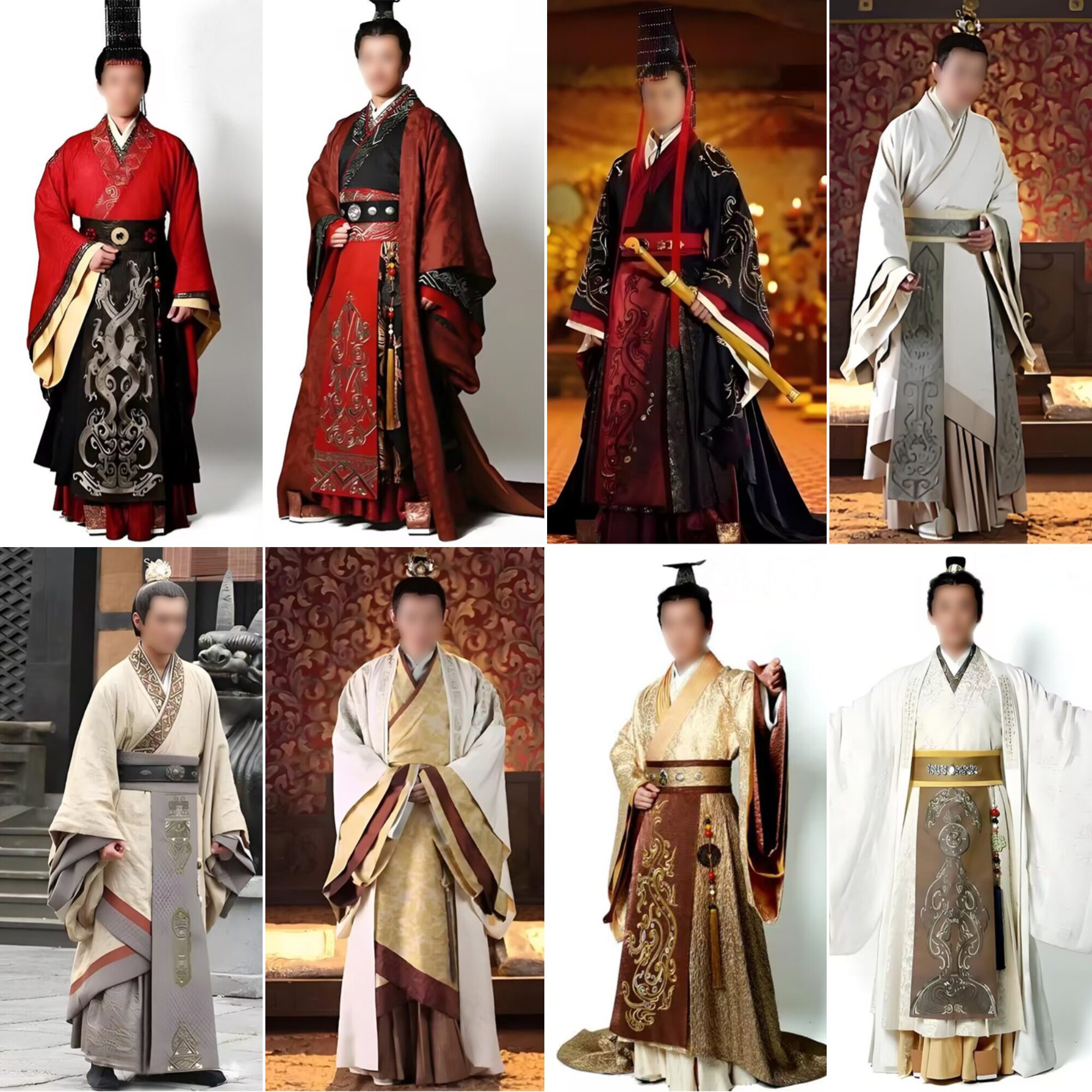 汉武帝汉服皇帝婚服演出造型服影视古装卫子夫同款服装秦朝大臣服