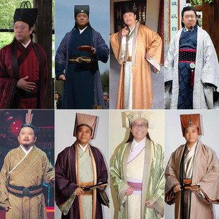 唐朝古装管家棉麻服掌柜男士员外书生服装宋朝老爷富商影视汉服