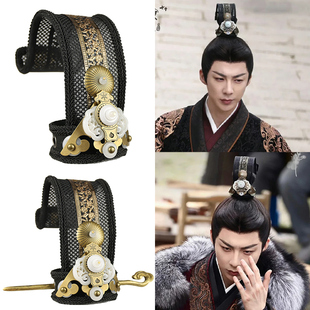 古风汉服同款头饰日常妆造影视盘发发饰古装男束发发冠影视剧折腰
