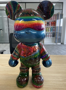 32cm 成品流体酷酷 高定色精品 电视柜家居摆件 创意礼品 储蓄罐