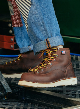 Danner丹纳 都市户外休闲男款Bull Run美式中帮马丁工装靴