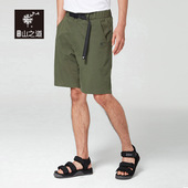 舒适透气耐磨 城市户外休闲徒步男五分短裤 三夫户外 隐者山之道