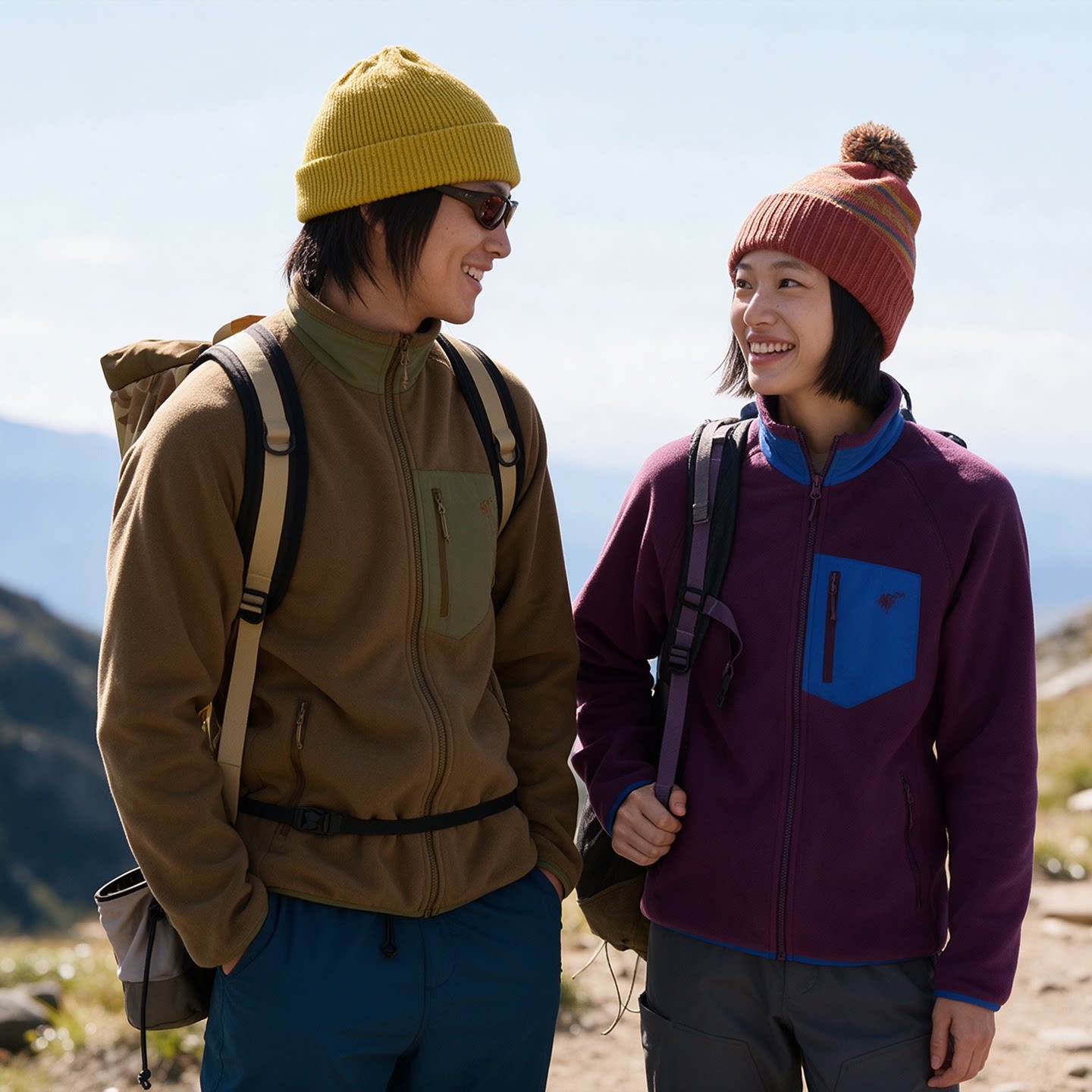 三夫户外丨隐者山之道 户外休闲运动男女碧山三代抓绒衣保暖开衫