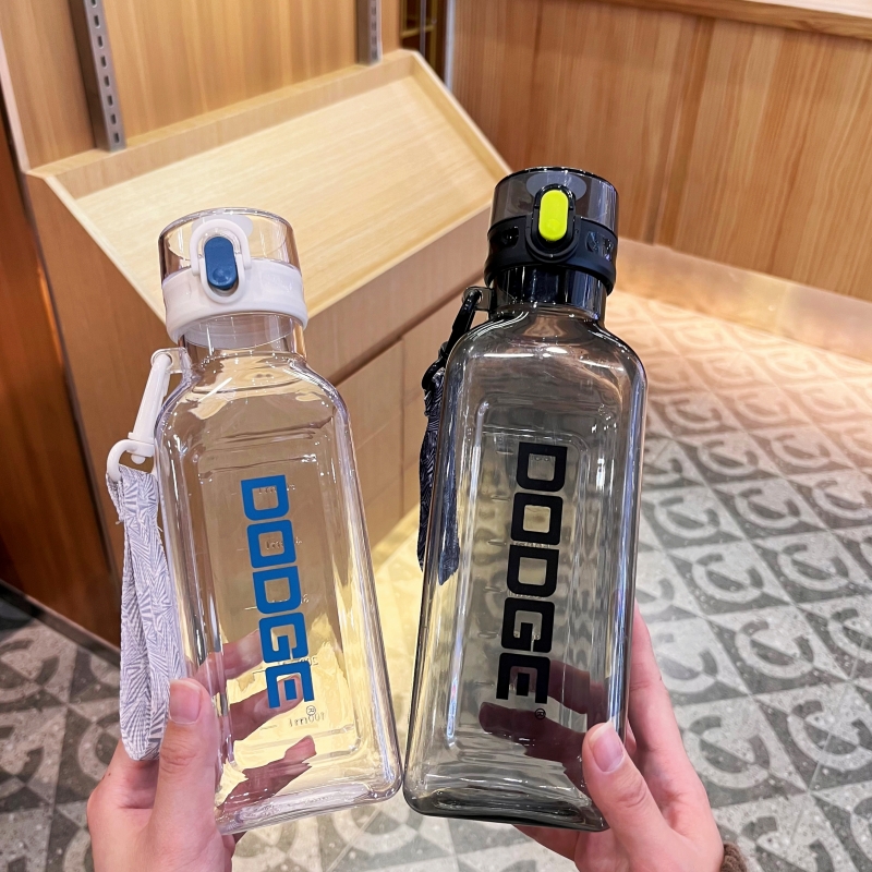 随手韩版运动风健身水壶塑料杯