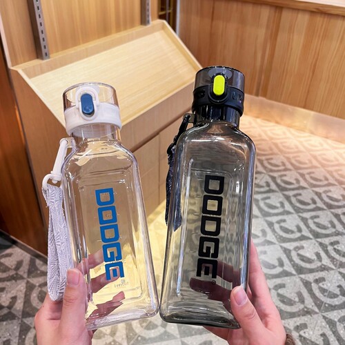 随手韩版运动风健身水壶塑料杯