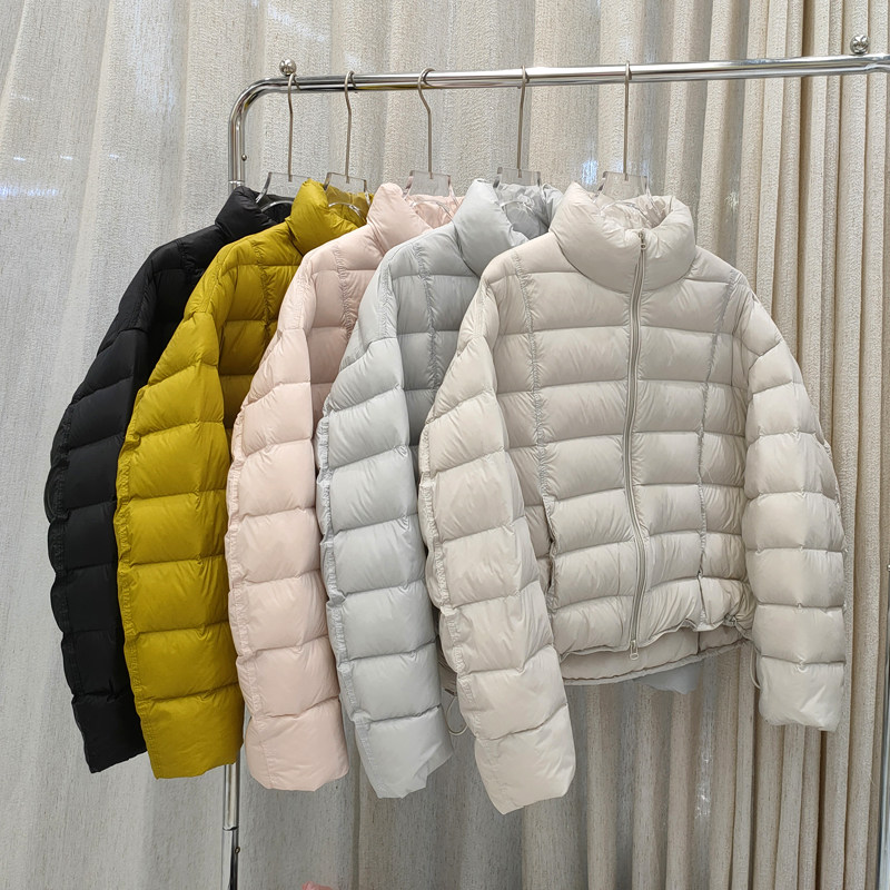 羽绒服女立领秋冬新款排骨泡芙糖果色面包服时尚气质宽松显瘦外套