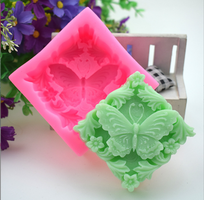 蝴蝶造型手工皂蜡烛石膏滴胶硅胶