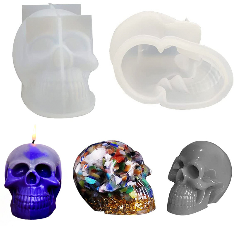 小金新品diy滴胶模具骷髅头