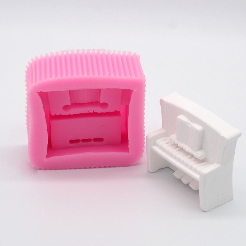 diy 水晶滴胶硅胶模具钢琴巧克力翻糖蛋糕硅胶模具