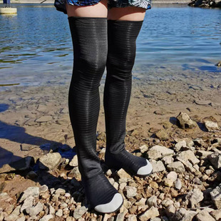 长筒过膝沙滩鞋栽秧下地插秧男女赶海袜水鞋水田滩涂鞋袜子鞋速干