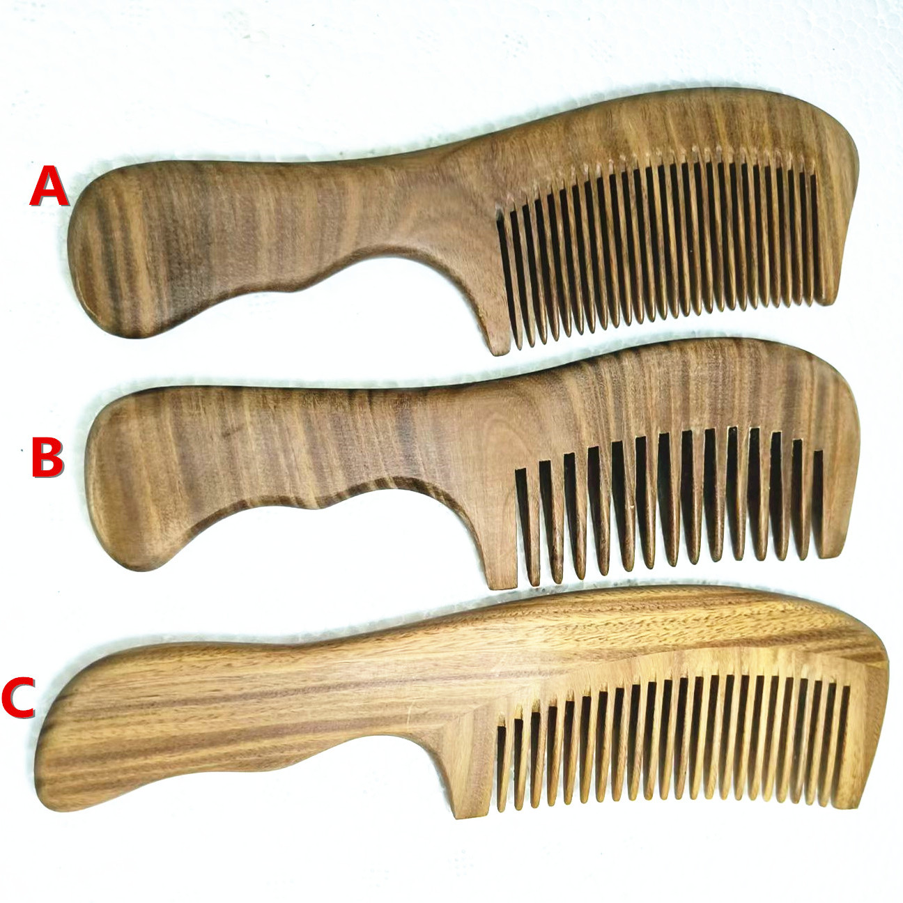 越南绿檀木梳 整木制作 手感很赞 天然檀香木梳子 暗香浮动实木梳