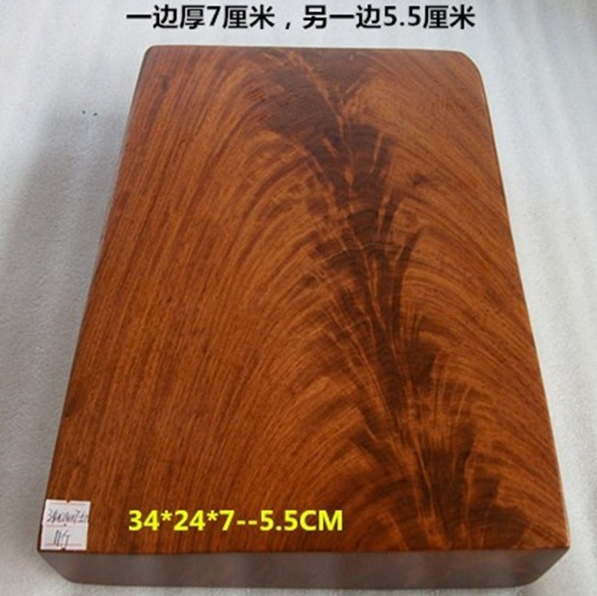 正宗缅甸花梨木板料 大果紫檀水波纹规则方料 家具镇尺弹弓红木料