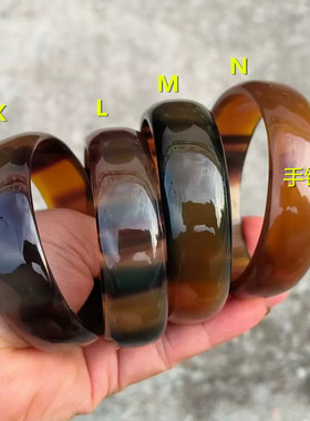 简约圆润复古个性直面牛角手镯