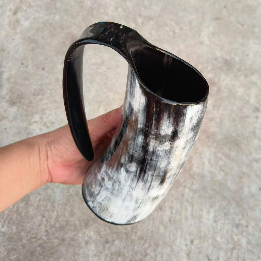 做工不错 精选纹理 天然牛角雕刻大杯子 有柄水杯啤酒杯 角尖制品,特色手工艺,其他特色工艺品,淘宝优惠券,粉丝福利购,淘宝优惠卷