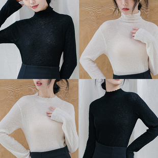 blushwhite “秋季叠穿神器”轻薄肌理感打底衫 堆堆领/半高领