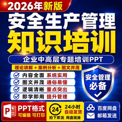 中高层领导应知应会安全知识专题培训安全生产管理知识PPT课件