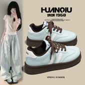 百搭ins潮运动板鞋 环球网红爆款 新款 小白鞋 厚底德训鞋 女2026春季