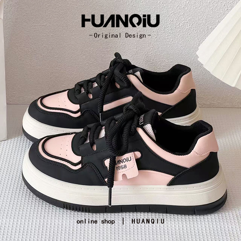 环球黑粉色百搭小白鞋女款2025新款爆款巨好看板鞋轻便厚底休闲鞋,女鞋,休闲板鞋,淘宝优惠券,粉丝福利购,淘宝优惠卷