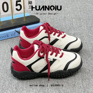 环球千禧风vibe风防滑耐磨跑步运动鞋女款2026新款爆款百搭登山鞋