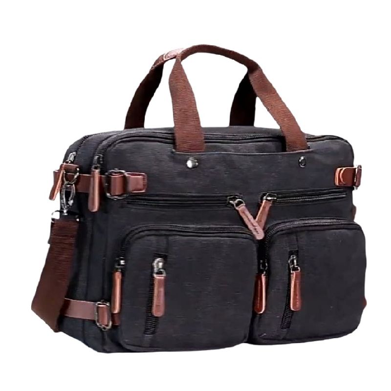 男士三用商务单肩跨手提隐藏双肩背带出差业务包大号可装17寸电脑