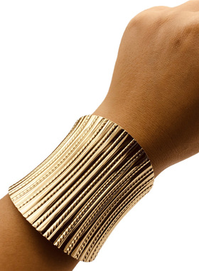 仿金手镯气质百搭简约朋克夜店酒吧手环女women bracelet jewelry