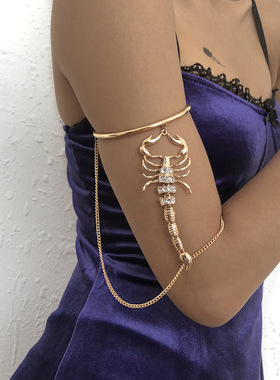 欧美夸张蝎子手臂镯演出手环手镯酒吧哥特式臂钏armlet bracelets
