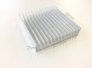 芯片IC散热器117.5*25-50mm功放散热器 MOS管铝散热片 风扇散热片