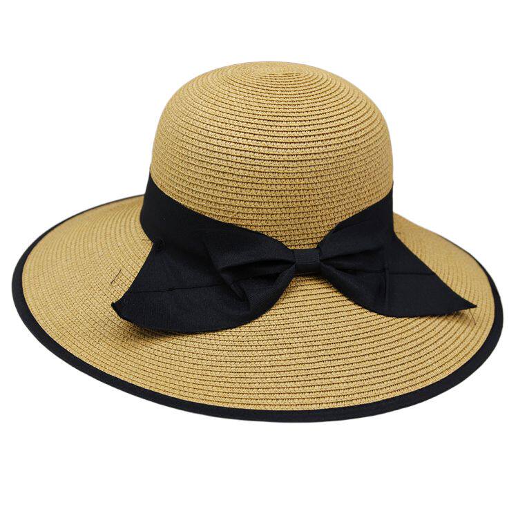帽子草帽大帽檐遮阳帽全脸防晒女帽海边度假太阳帽时尚优雅好看潮