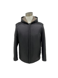 冬季新款皮衣男山羊皮连帽款水貂内胆整貂皮草真皮毛一体