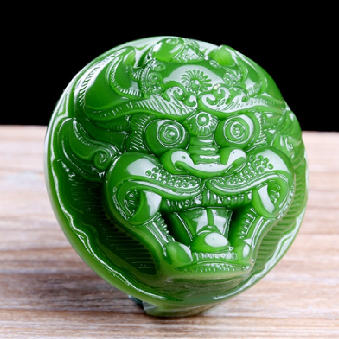 天然新疆和田玉碧玉虎头老玉皮带扣男款腰带扣皮带扣挂件