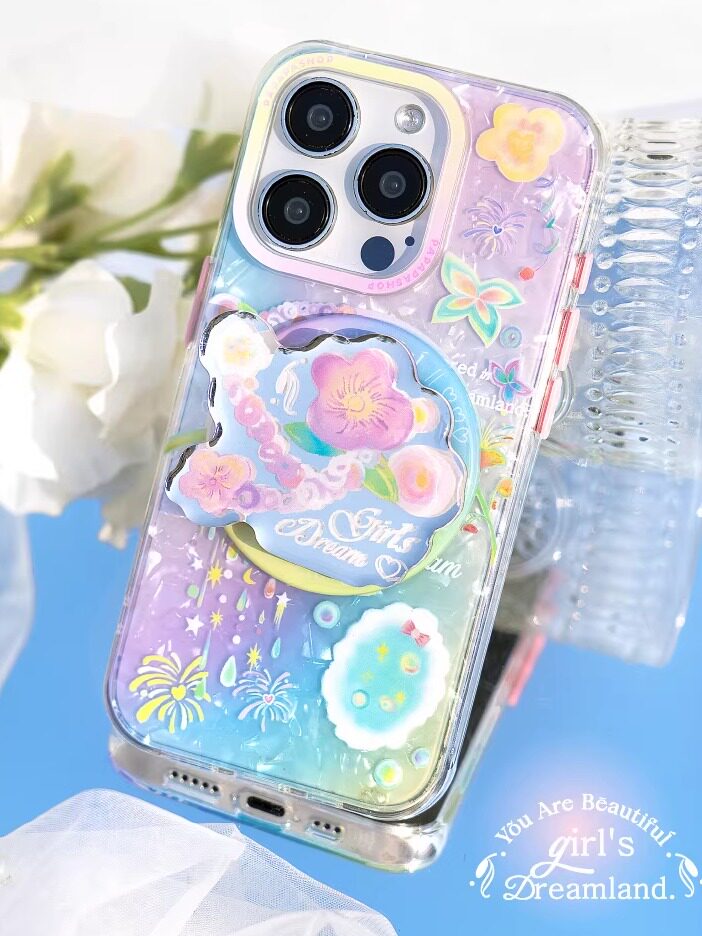 PaPaPa制造局 绮丽梦境春天少女小众清新梦幻磁吸支架原创适用iphone16pro苹果手机壳15promax/14pro保护壳