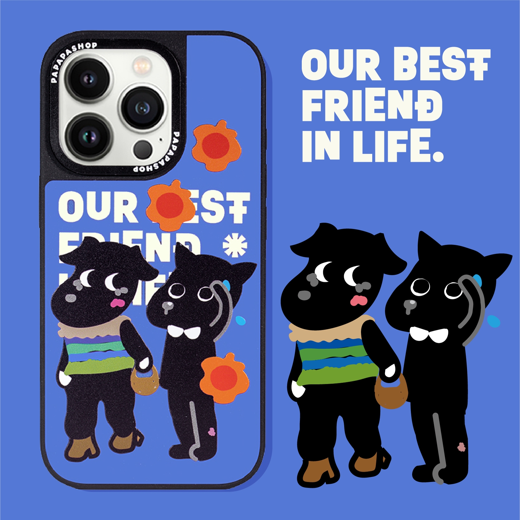 可爱小黑苹果16promax手机壳