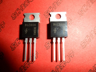 BUZ80A 全新N沟道MOS场效应管3.8A/800V封装TO-220品牌INTERSIL
