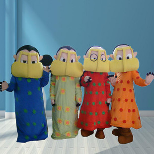 阿拉伯人卡通人偶服装蒙面人动漫人物头套超级玛丽人穿行走玩偶服