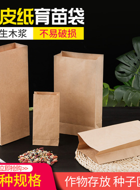 立体方底牛皮种子纸袋套袋粘贴厂家直销缝制水果套袋可供定制