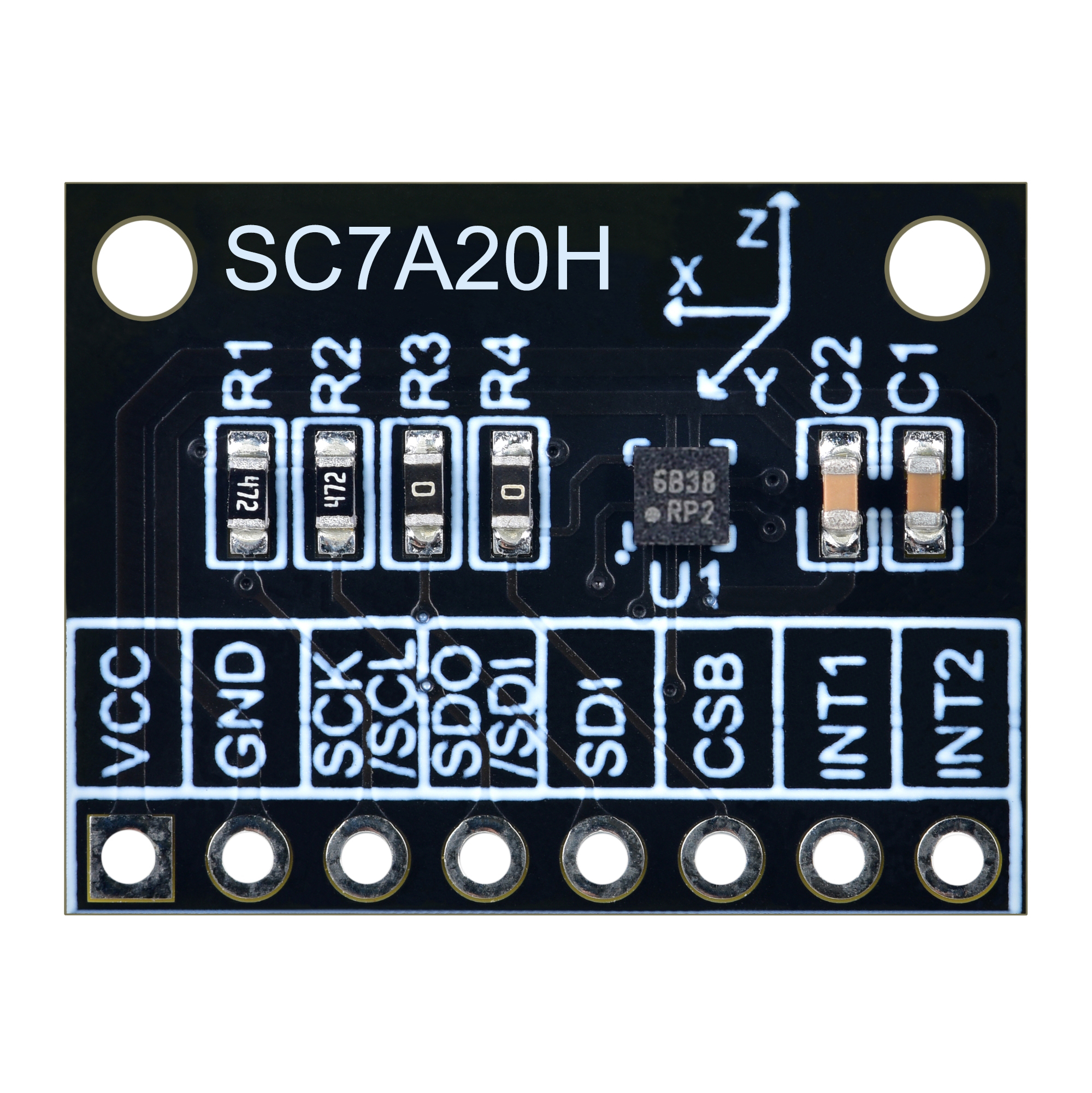 SC7A20H D档芯片 IIC SPI通讯三轴加速度传感器模块 SC7A20-封面