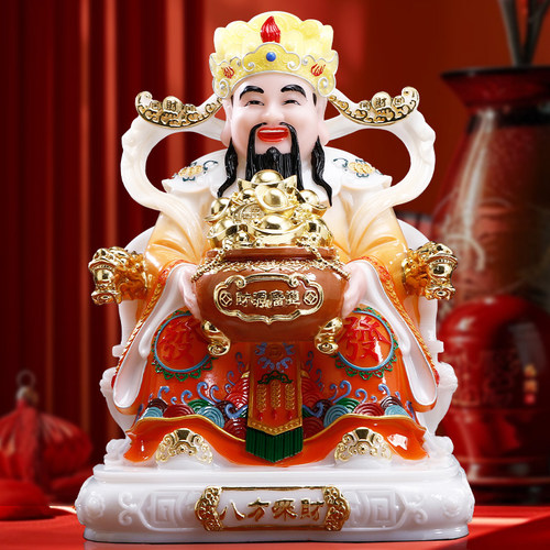 财神爷摆件家用佛堂供奉神像送礼