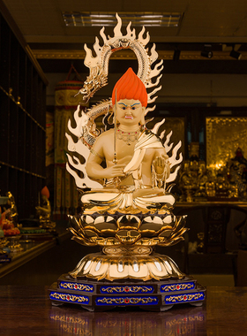 不动明王佛像摆件纯铜台湾盛凡