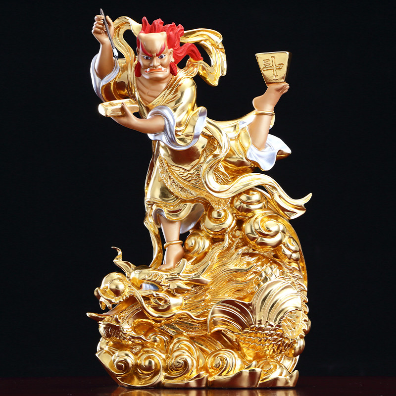 魁星像神像全铜贴金魁星点斗 奎星 站鳌鱼文曲星金榜题名文运星君