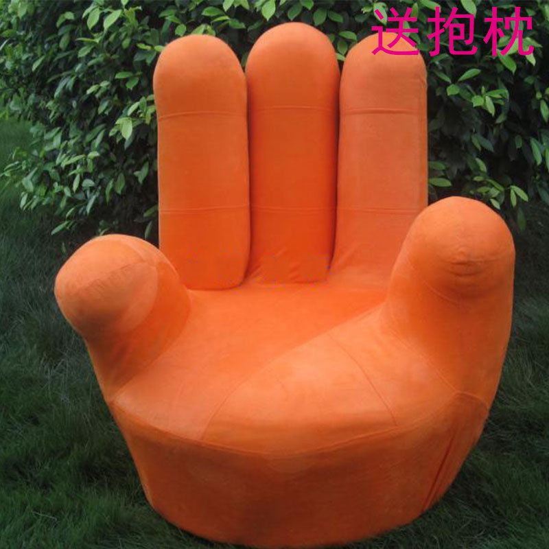 五指旋转单人创意布艺懒人沙发