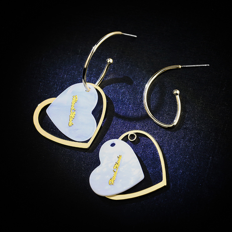 925银爱心少女心ins耳钉设计感耳环时尚2025新款潮网红耳饰