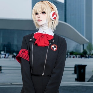 泡芙酱女神异闻录3 埃癸斯cos服月光馆学院制服二次元动漫